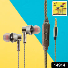 Premium Wired Earphones With Mic - (1 Pc)