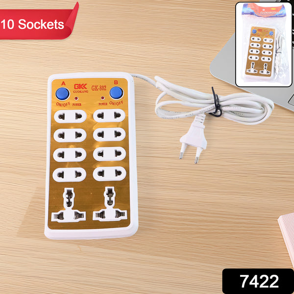 7422 Extension Board 220v 10 Way Extension Board