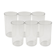Apex Clear Plastic Tumbler  Glass Set  6-piece Unbreakable