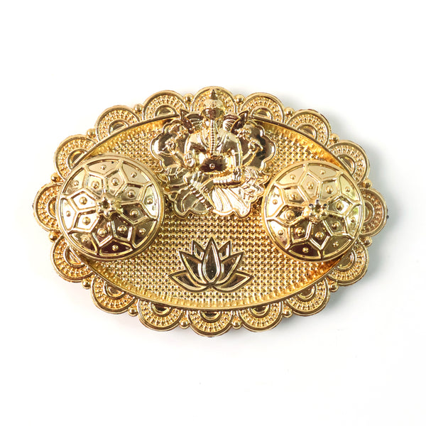 Ganesh Embossed Rolichawal Kumkum Chopra - (1 Pc)