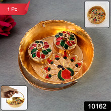 Peacock Meenakari Pooja Tray - (1 Pc)