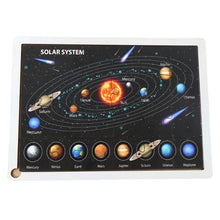 Wooden Solar System Puzzle For Kids - (1 Set)