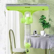 4167 4 In 1 Multifunctional Glass Scraper Window Glass Wiper With Watering Can Silicon Cleaning Squeegee With Two Brush Heads Practical Squeegee For Shower Doors Windows Tiles And Car Glass