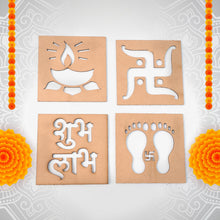 Wooden Decorative Cutouts (Mix Design  4 Pc)