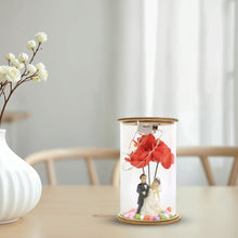 Wedding Couple With Led Rose Lamp (1 Pc)