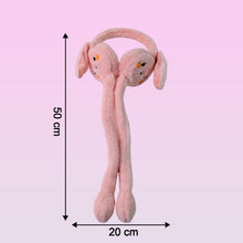 Cute Jumping Rabbit Ear Plush Winter Earmuffs (1 Pc)