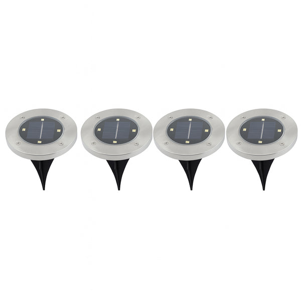Solar Powered Led Garden Lights (4 Pc)