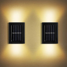 9536 Solar Wall Lights Small Fence Lights Solar Powered Up Down Led Porch Light Garden Lights Outdoor Solar Landscape Lights Waterproof Light (1 Pc)