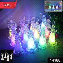 Decorative Led Light-up Angel Figurines (12 Pc)