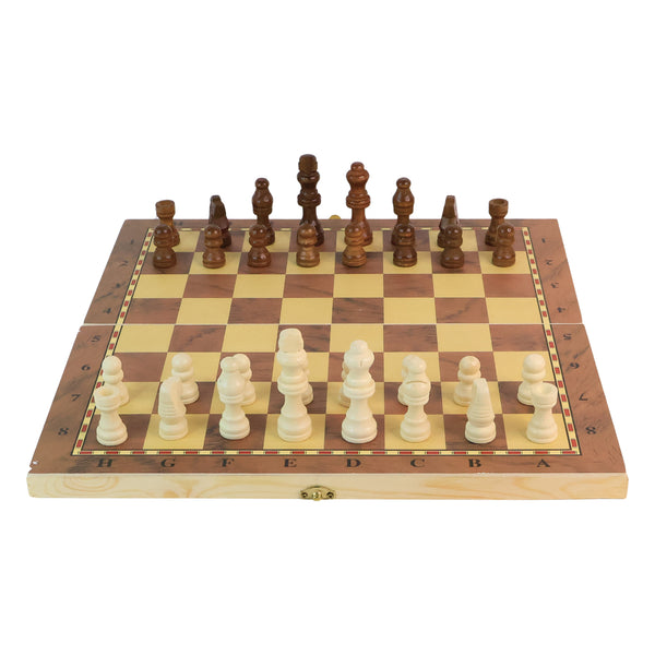 Foldable Wooden Chess Board Set (30  30 Cm  1 Set)