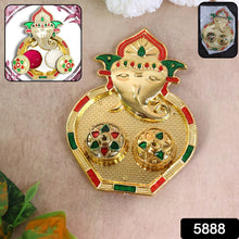 Ganesh Design Decorative Kumkum Box - (1 Pc)