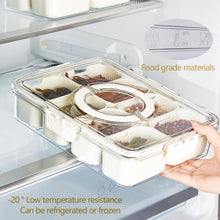 6-compartment Fridge Storage Box With Lid