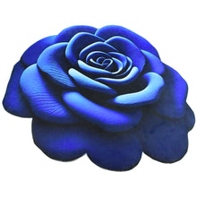 Rose Shaped Anti-slip Velvet Floor Mat - (1 Pc)