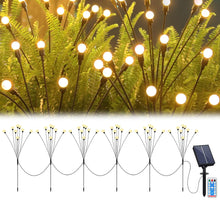 Solar-powered Warm White Garden Ball Light Set