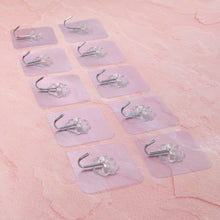 Heavy Duty Flower Adhesive Wall Hooks - (10 Pc  Set)