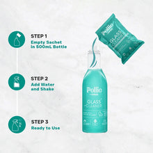 Pollic Kadam Concentrated Glass  Mirror Cleaner Refill Kit With Reusable Spray Bottle