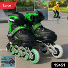 Professional Adjustable Inline Skates For Kids And Adults (Large  1 Pair)