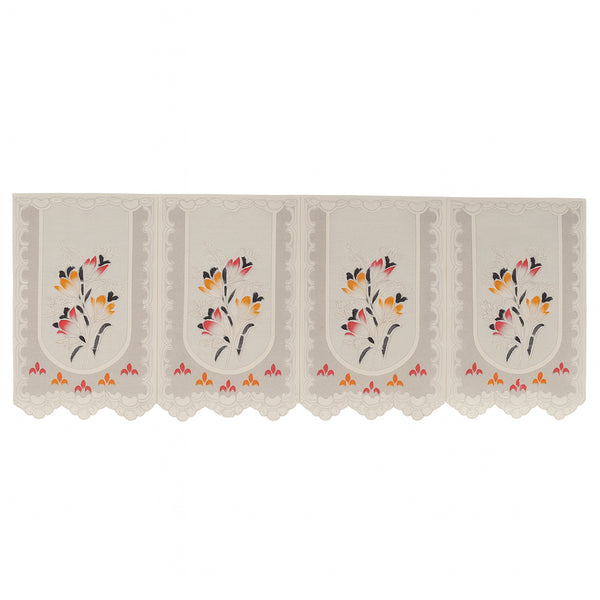 Floral Sofa Seat Runner Protector - (1 Pc  134x28 Inch)