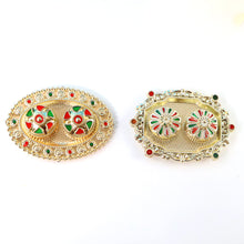 Meenakari Rolichawal Pooja Thali -  (1 Pc  Mix Design)