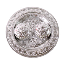 Round Shape Special Puja Thali Kumkum Thali Holder (1 Pc  Small)