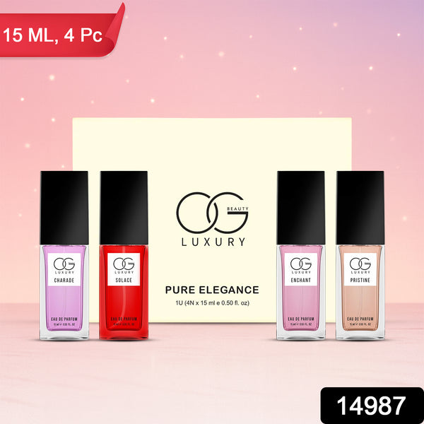 Og Beauty Luxury Pure Elegance Eau De Parfum - (4 Pc  Set  15 Ml)
